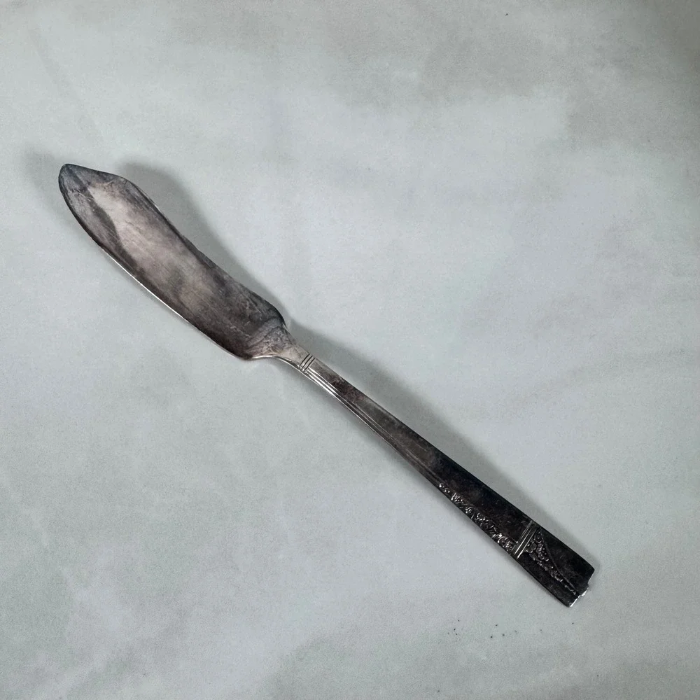 Oneida Nobility Plate Silver Plated‎ Master Butter Knife Caprice Floral Pattern
